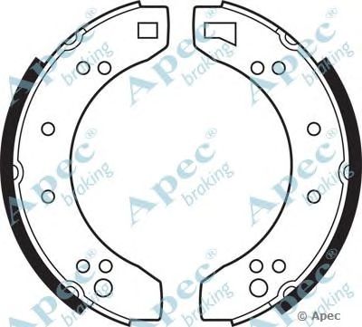 APEC BRAKING shu218 -  Комплект тормозных колодок